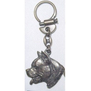 American Statffordshire Terrier pies brelok zawieszka wisiorek brązowy (id: 2258)